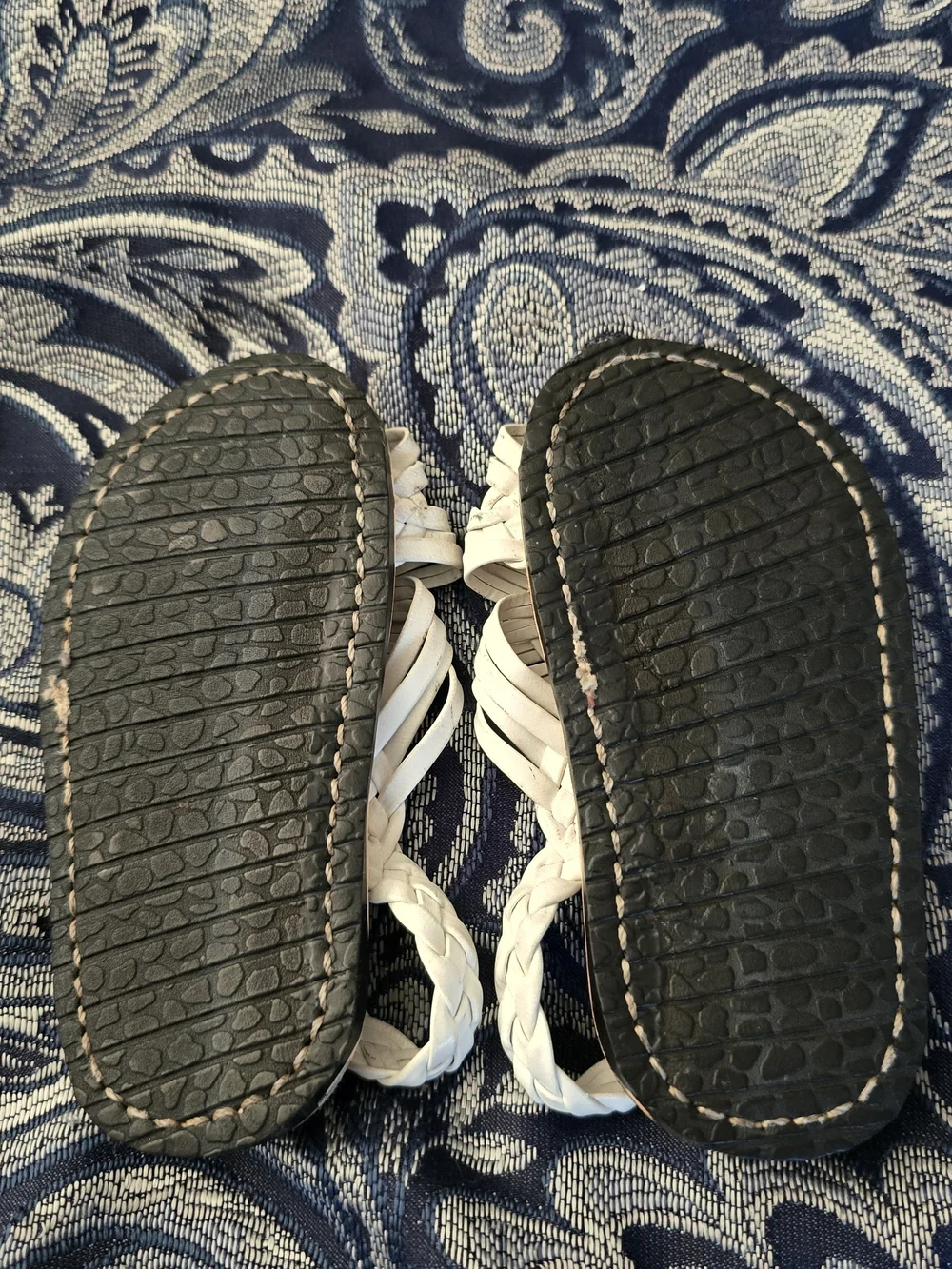 New Unisex Traditional Mexican white Huaraches Baby Sandals Size 5 US